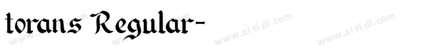 torans Regular字体转换